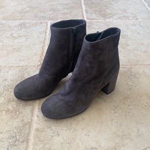 Grey Vince Suede Booties
